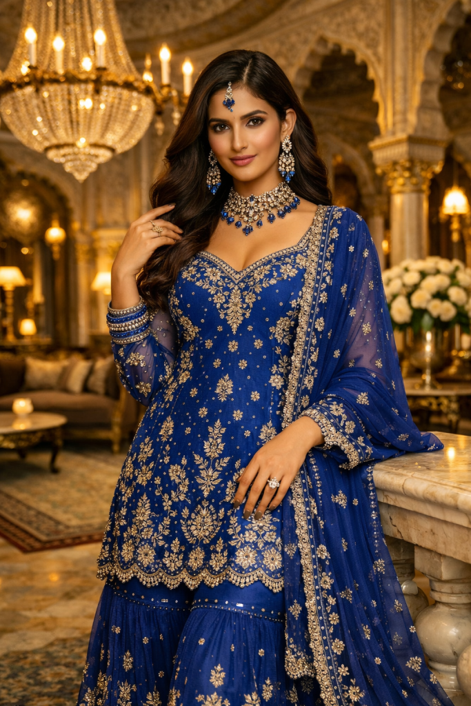 indian-model-in-blue